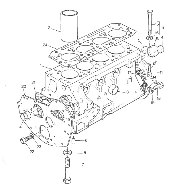 Perkins 4108 – Bloc Cylindres