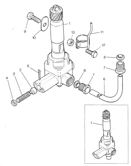 Perkins 4108 – Pompe à huile et clapet de décharge