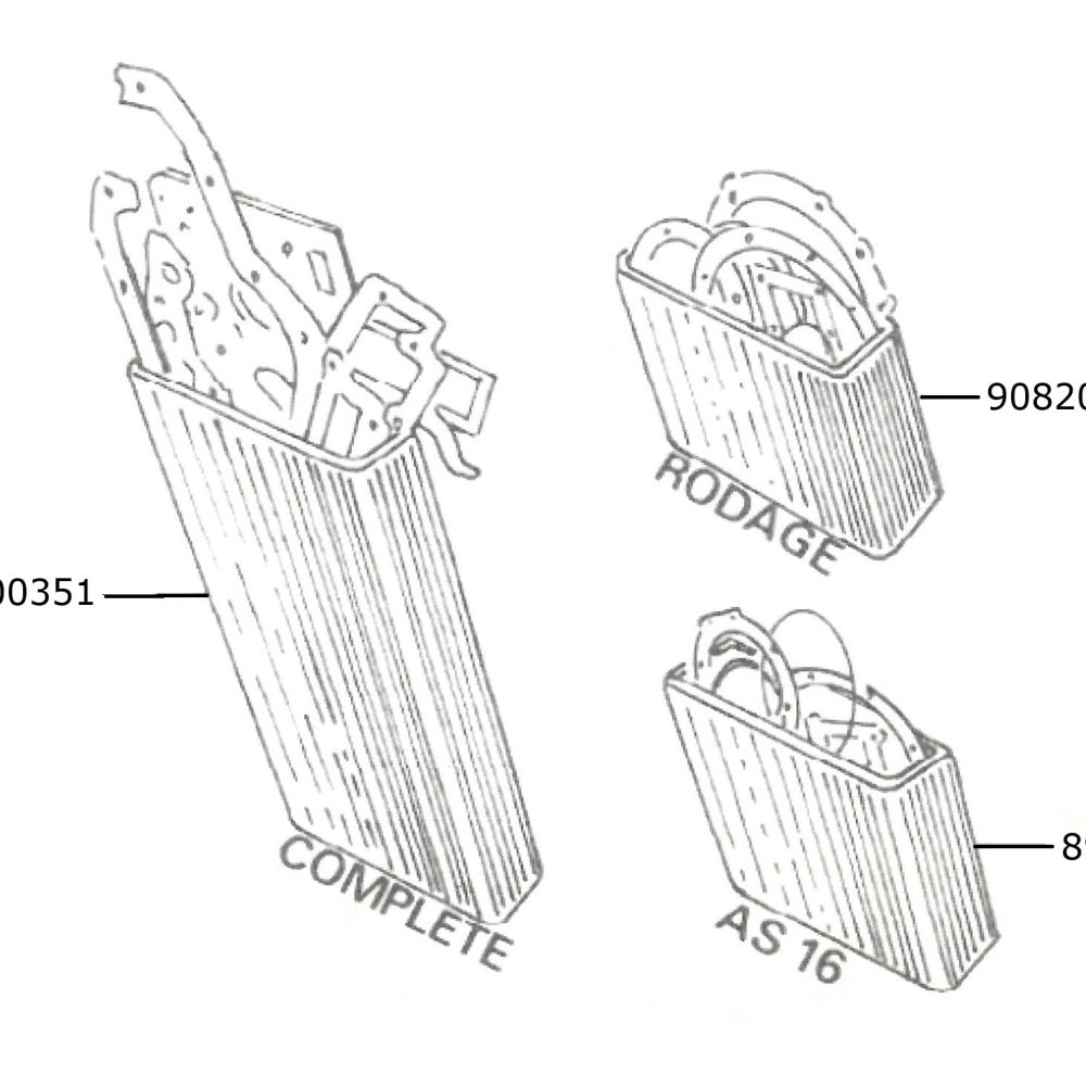 RENAULT MARINE COUACH RC16D- Pochettes de joints