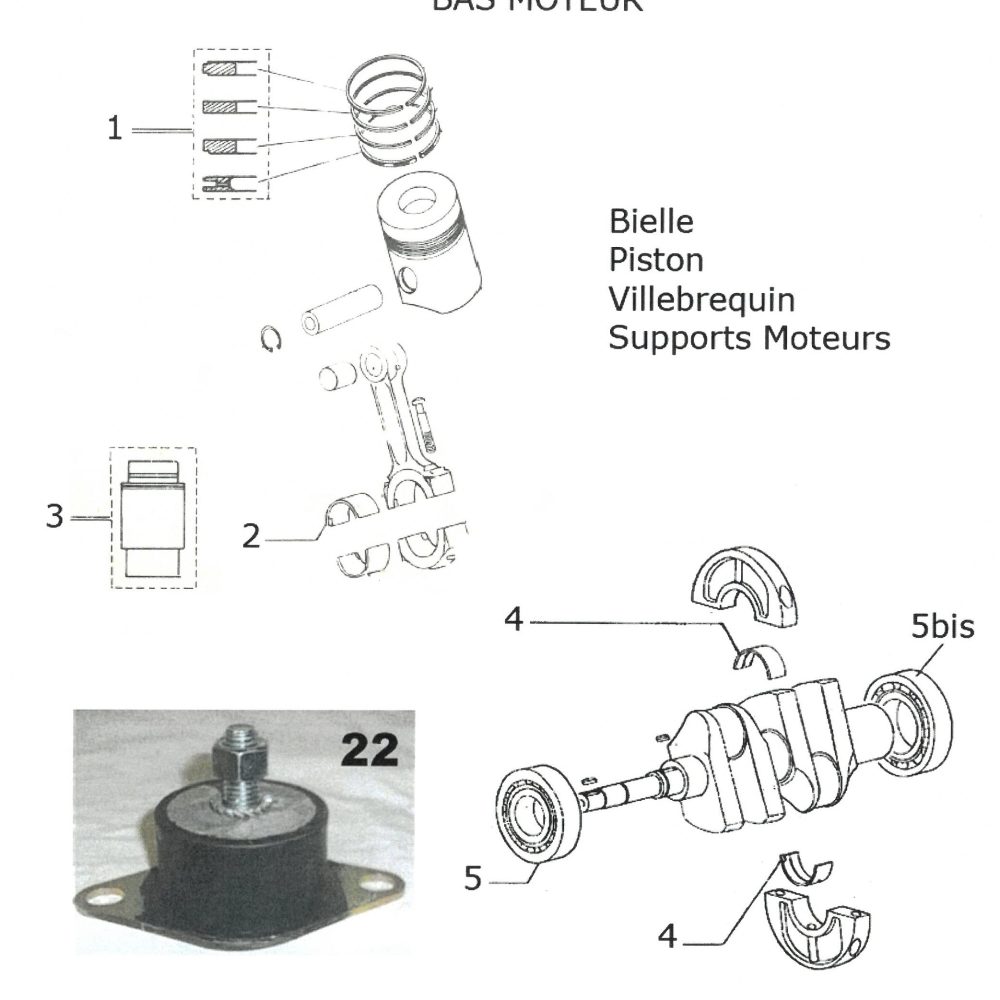 RENAULT MARINE COUACH RC16D- Bas moteur
